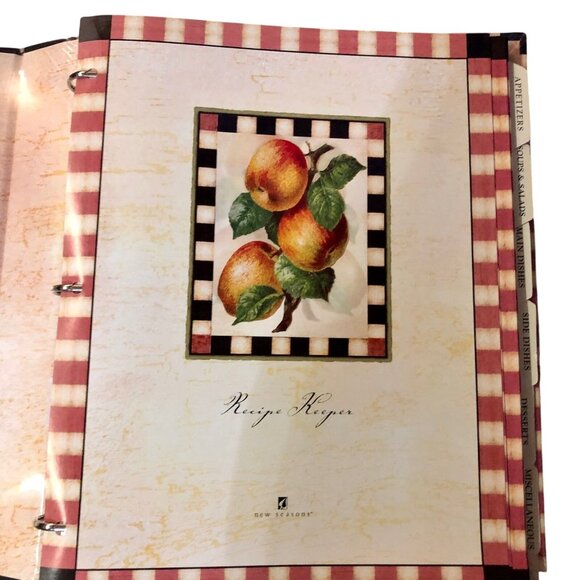 New Seasons Deluxe Recipe Binder 2003 Fruit Hardcover New Not Sealed 50 Pages - Picture 3 of 12
